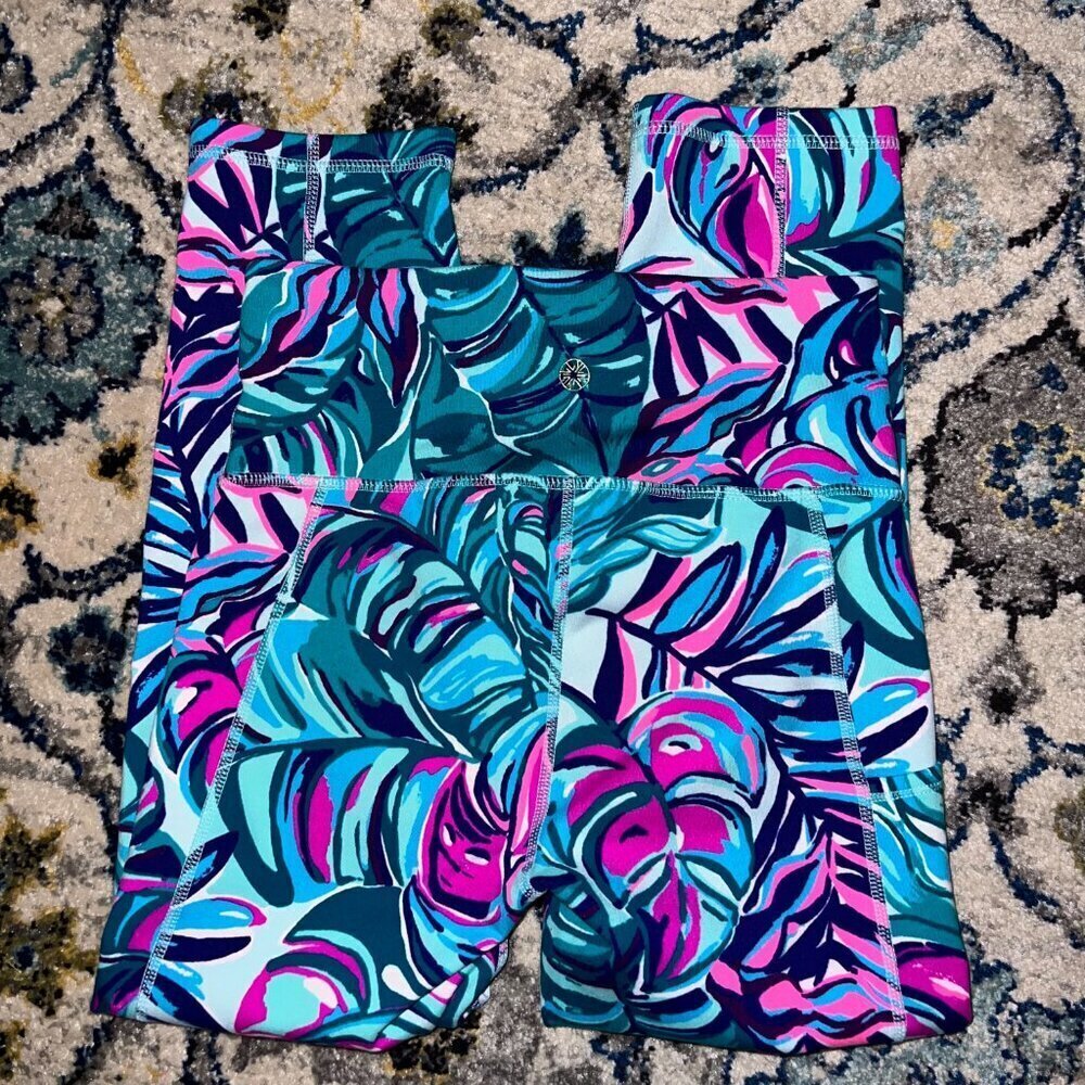 Lilly Pulitzer Weekender 21" High-Rise Crop Legging Size XS - Picture 7 of 7
